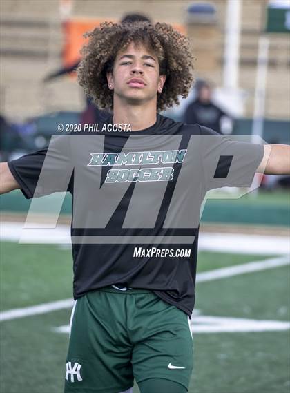 Thumbnail 2 in Hamilton vs. Rivera (CIF Los Angles City Section D3 Final) photogallery.