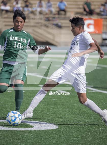 Thumbnail 2 in Hamilton vs. Rivera (CIF Los Angles City Section D3 Final) photogallery.