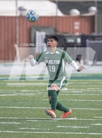 Thumbnail 3 in Hamilton vs. Rivera (CIF Los Angles City Section D3 Final) photogallery.