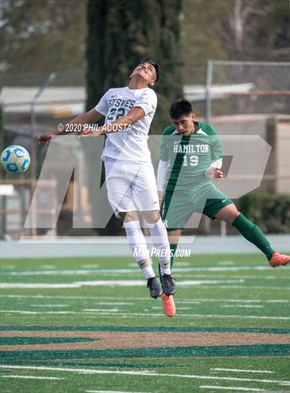 Thumbnail 1 in Hamilton vs. Rivera (CIF Los Angles City Section D3 Final) photogallery.