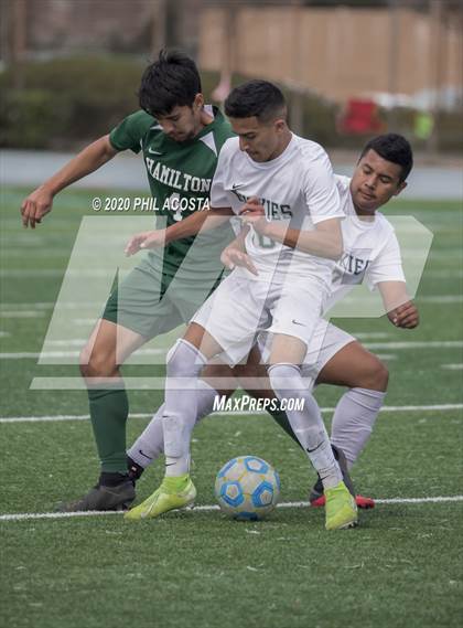 Thumbnail 1 in Hamilton vs. Rivera (CIF Los Angles City Section D3 Final) photogallery.