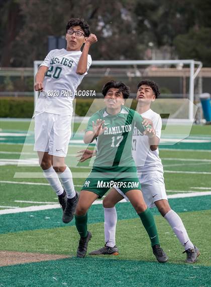 Thumbnail 1 in Hamilton vs. Rivera (CIF Los Angles City Section D3 Final) photogallery.