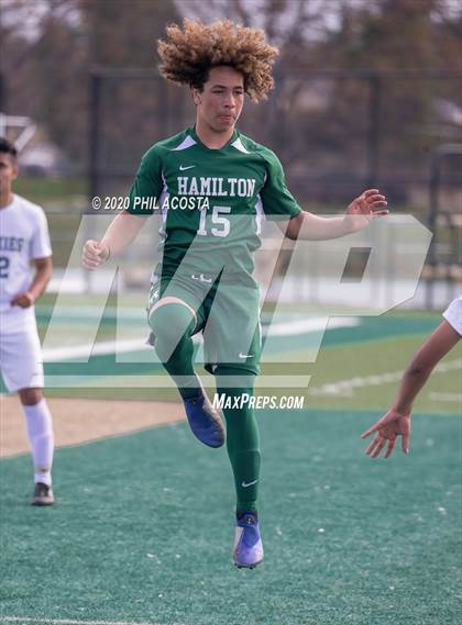 Thumbnail 2 in Hamilton vs. Rivera (CIF Los Angles City Section D3 Final) photogallery.