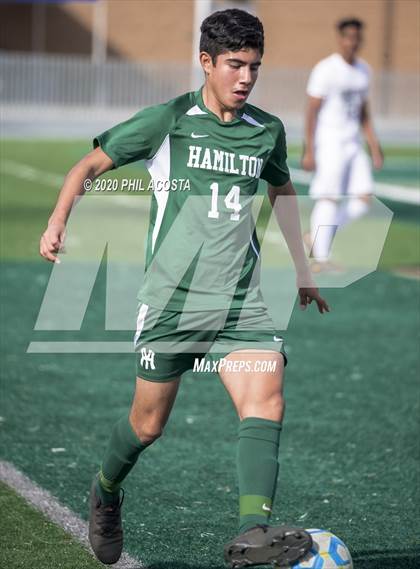 Thumbnail 1 in Hamilton vs. Rivera (CIF Los Angles City Section D3 Final) photogallery.