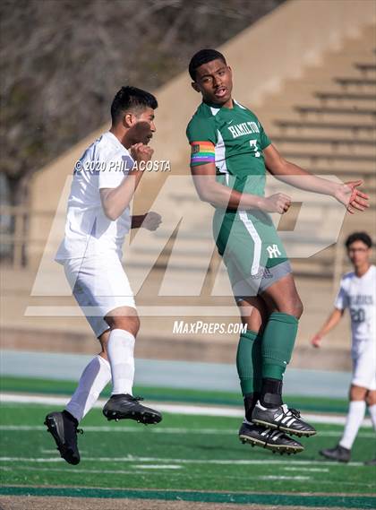 Thumbnail 3 in Hamilton vs. Rivera (CIF Los Angles City Section D3 Final) photogallery.