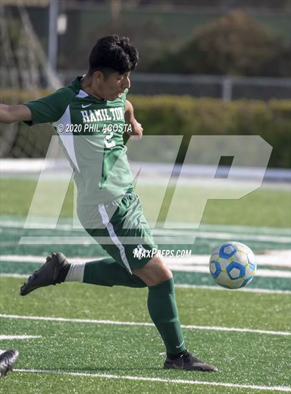Thumbnail 3 in Hamilton vs. Rivera (CIF Los Angles City Section D3 Final) photogallery.