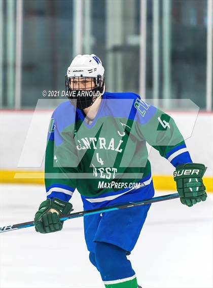 Thumbnail 2 in Manchester Central-West @ Exeter (NHIAA Division 1 Preliminary Round) photogallery.