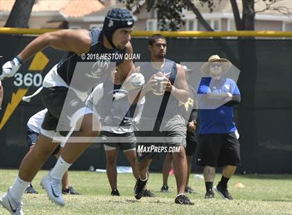 Thumbnail 3 in Charter Oak vs. St. John Bosco (Battle at the Beach 7-on-7) photogallery.