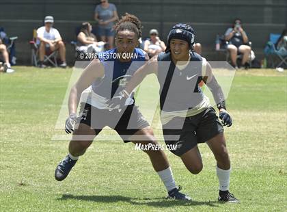 Thumbnail 3 in Charter Oak vs. St. John Bosco (Battle at the Beach 7-on-7) photogallery.