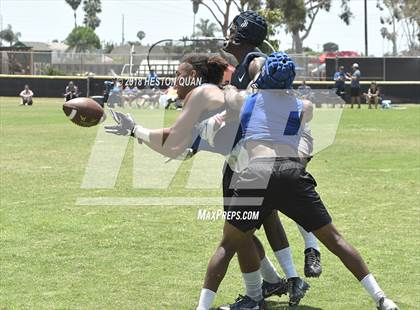 Thumbnail 1 in Charter Oak vs. St. John Bosco (Battle at the Beach 7-on-7) photogallery.