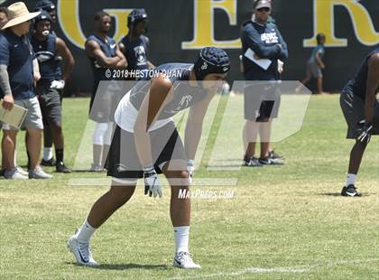 Thumbnail 2 in Charter Oak vs. St. John Bosco (Battle at the Beach 7-on-7) photogallery.