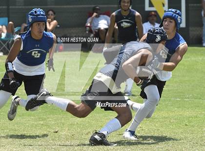Thumbnail 1 in Charter Oak vs. St. John Bosco (Battle at the Beach 7-on-7) photogallery.