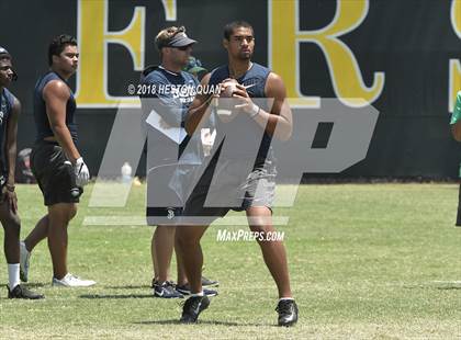 Thumbnail 1 in Charter Oak vs. St. John Bosco (Battle at the Beach 7-on-7) photogallery.