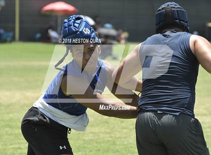 Thumbnail 2 in Charter Oak vs. St. John Bosco (Battle at the Beach 7-on-7) photogallery.