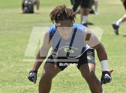 Thumbnail 3 in Charter Oak vs. St. John Bosco (Battle at the Beach 7-on-7) photogallery.