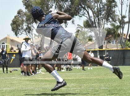 Thumbnail 3 in Charter Oak vs. St. John Bosco (Battle at the Beach 7-on-7) photogallery.