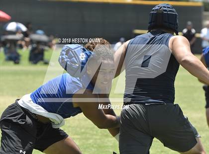 Thumbnail 3 in Charter Oak vs. St. John Bosco (Battle at the Beach 7-on-7) photogallery.