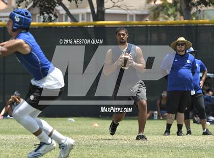 Thumbnail 1 in Charter Oak vs. St. John Bosco (Battle at the Beach 7-on-7) photogallery.