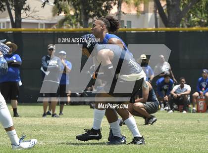 Thumbnail 2 in Charter Oak vs. St. John Bosco (Battle at the Beach 7-on-7) photogallery.