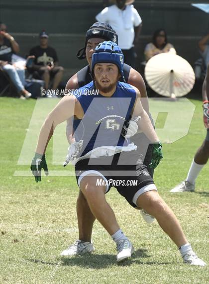 Thumbnail 2 in Charter Oak vs. St. John Bosco (Battle at the Beach 7-on-7) photogallery.
