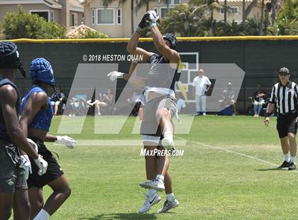 Thumbnail 1 in Charter Oak vs. St. John Bosco (Battle at the Beach 7-on-7) photogallery.