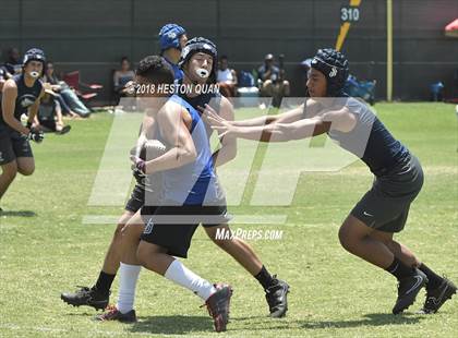 Thumbnail 1 in Charter Oak vs. St. John Bosco (Battle at the Beach 7-on-7) photogallery.