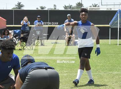 Thumbnail 2 in Charter Oak vs. St. John Bosco (Battle at the Beach 7-on-7) photogallery.