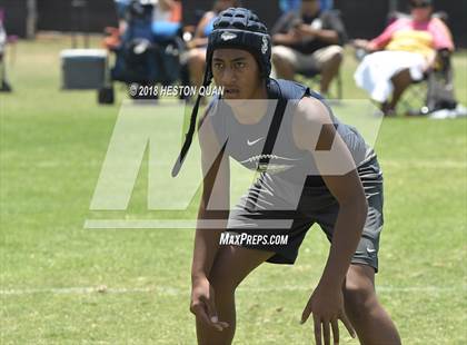 Thumbnail 3 in Charter Oak vs. St. John Bosco (Battle at the Beach 7-on-7) photogallery.
