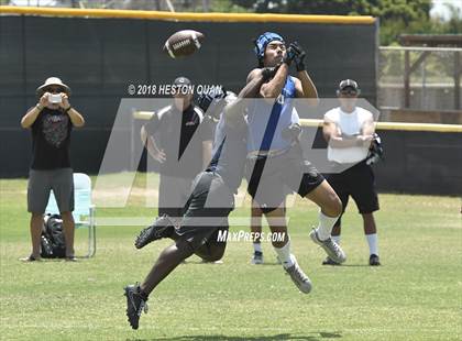 Thumbnail 2 in Charter Oak vs. St. John Bosco (Battle at the Beach 7-on-7) photogallery.