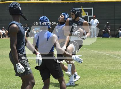 Thumbnail 1 in Charter Oak vs. St. John Bosco (Battle at the Beach 7-on-7) photogallery.