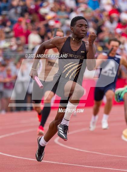 Thumbnail 2 in CHSAA State Championships (4 x 100m Finals) photogallery.
