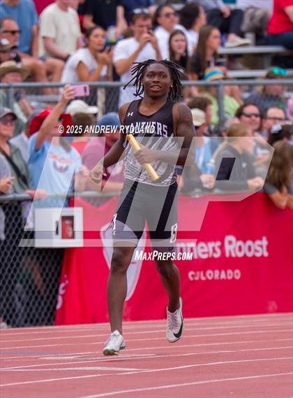 Thumbnail 2 in CHSAA State Championships (4 x 100m Finals) photogallery.