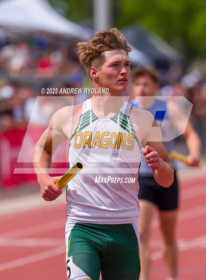 Thumbnail 2 in CHSAA State Championships (4 x 100m Finals) photogallery.