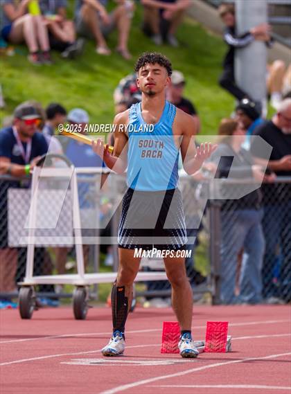 Thumbnail 2 in CHSAA State Championships (4 x 100m Finals) photogallery.