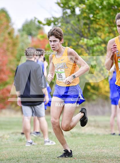 Thumbnail 1 in IHSAA Noblesville Cross Country Sectional Championship (Editorial Only) photogallery.