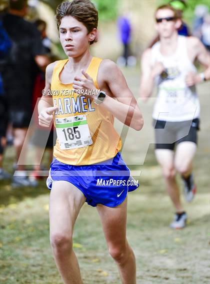 Thumbnail 1 in IHSAA Noblesville Cross Country Sectional Championship (Editorial Only) photogallery.