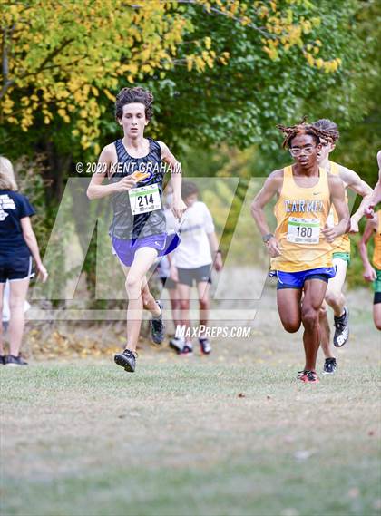 Thumbnail 1 in IHSAA Noblesville Cross Country Sectional Championship (Editorial Only) photogallery.