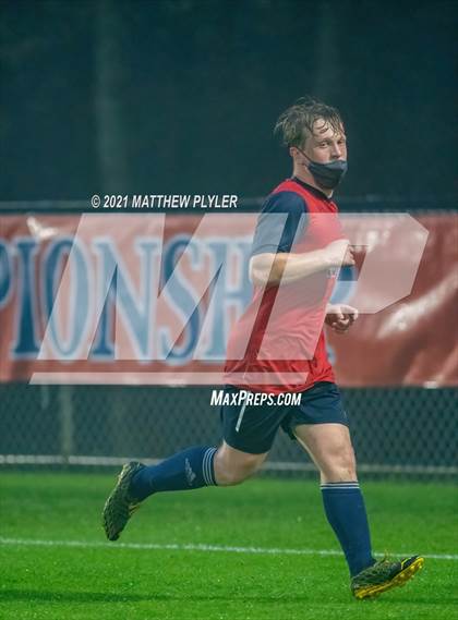 Thumbnail 3 in Pine Lake Preparatory vs. Franklin Academy (2 of 3 - NCHSAA 1A Final - Overtime, Rain, and Fog) photogallery.
