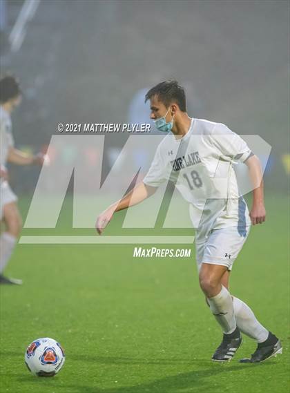 Thumbnail 2 in Pine Lake Preparatory vs. Franklin Academy (2 of 3 - NCHSAA 1A Final - Overtime, Rain, and Fog) photogallery.