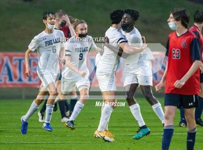 Thumbnail 2 in Pine Lake Preparatory vs. Franklin Academy (2 of 3 - NCHSAA 1A Final - Overtime, Rain, and Fog) photogallery.
