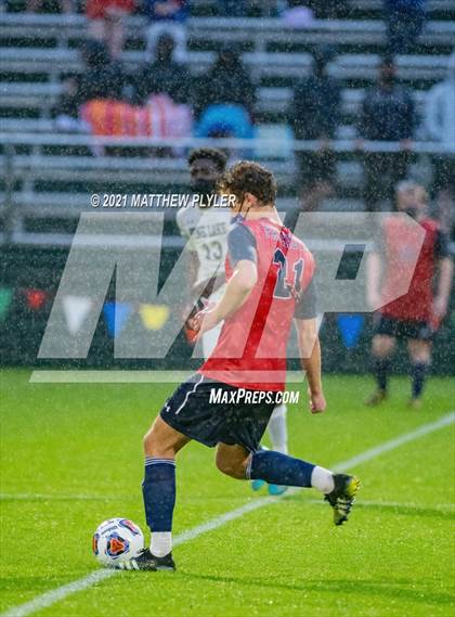 Thumbnail 1 in Pine Lake Preparatory vs. Franklin Academy (2 of 3 - NCHSAA 1A Final - Overtime, Rain, and Fog) photogallery.