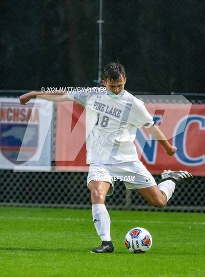 Thumbnail 2 in Pine Lake Preparatory vs. Franklin Academy (2 of 3 - NCHSAA 1A Final - Overtime, Rain, and Fog) photogallery.