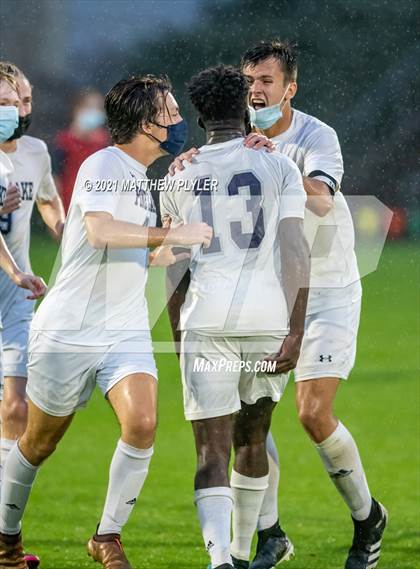 Thumbnail 3 in Pine Lake Preparatory vs. Franklin Academy (2 of 3 - NCHSAA 1A Final - Overtime, Rain, and Fog) photogallery.
