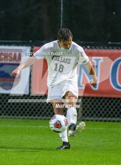 Thumbnail 3 in Pine Lake Preparatory vs. Franklin Academy (2 of 3 - NCHSAA 1A Final - Overtime, Rain, and Fog) photogallery.