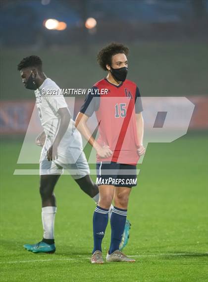 Thumbnail 1 in Pine Lake Preparatory vs. Franklin Academy (2 of 3 - NCHSAA 1A Final - Overtime, Rain, and Fog) photogallery.