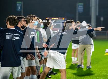 Thumbnail 1 in Pine Lake Preparatory vs. Franklin Academy (2 of 3 - NCHSAA 1A Final - Overtime, Rain, and Fog) photogallery.