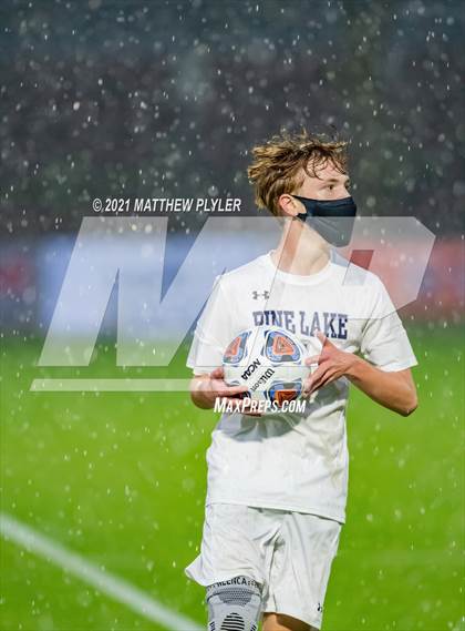Thumbnail 1 in Pine Lake Preparatory vs. Franklin Academy (2 of 3 - NCHSAA 1A Final - Overtime, Rain, and Fog) photogallery.