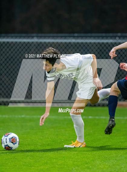 Thumbnail 1 in Pine Lake Preparatory vs. Franklin Academy (2 of 3 - NCHSAA 1A Final - Overtime, Rain, and Fog) photogallery.