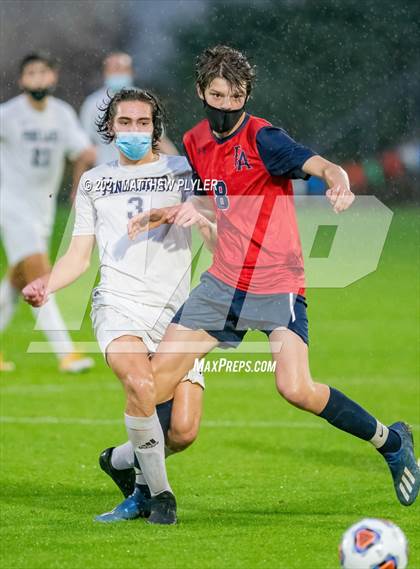 Thumbnail 3 in Pine Lake Preparatory vs. Franklin Academy (2 of 3 - NCHSAA 1A Final - Overtime, Rain, and Fog) photogallery.