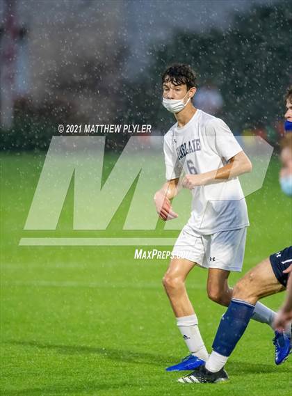 Thumbnail 2 in Pine Lake Preparatory vs. Franklin Academy (2 of 3 - NCHSAA 1A Final - Overtime, Rain, and Fog) photogallery.